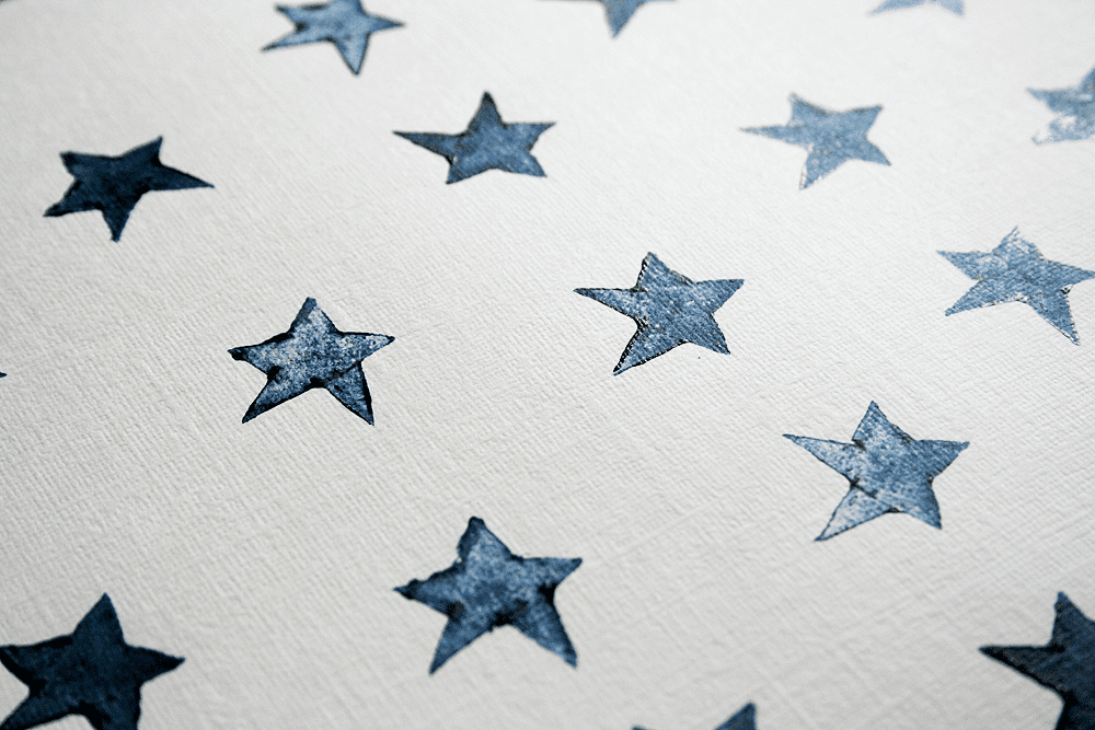 Potato stamping stars