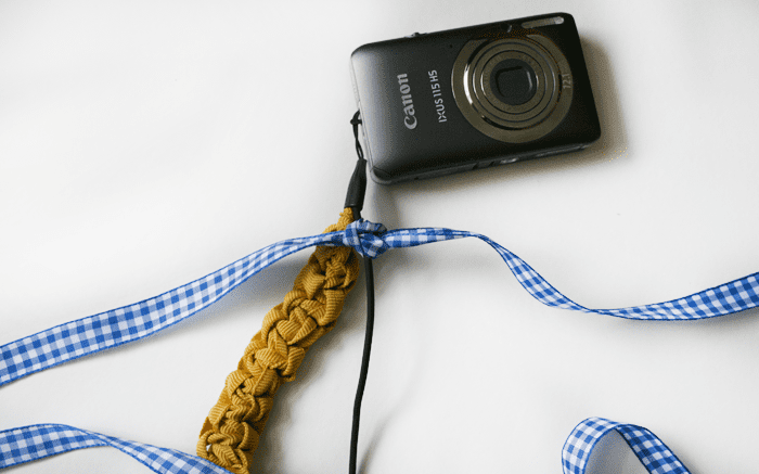 Macrame camera strap