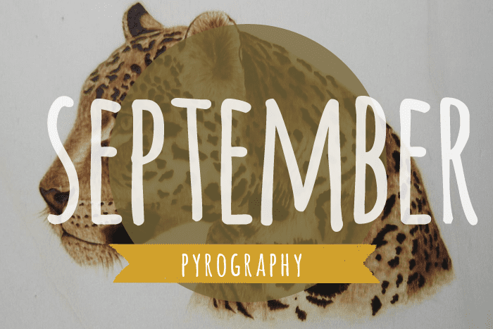 Learning pyrography in September on Crafting Fingers