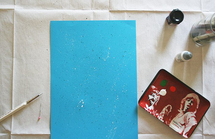 Splatter paint tutorial | Crafting Fingers