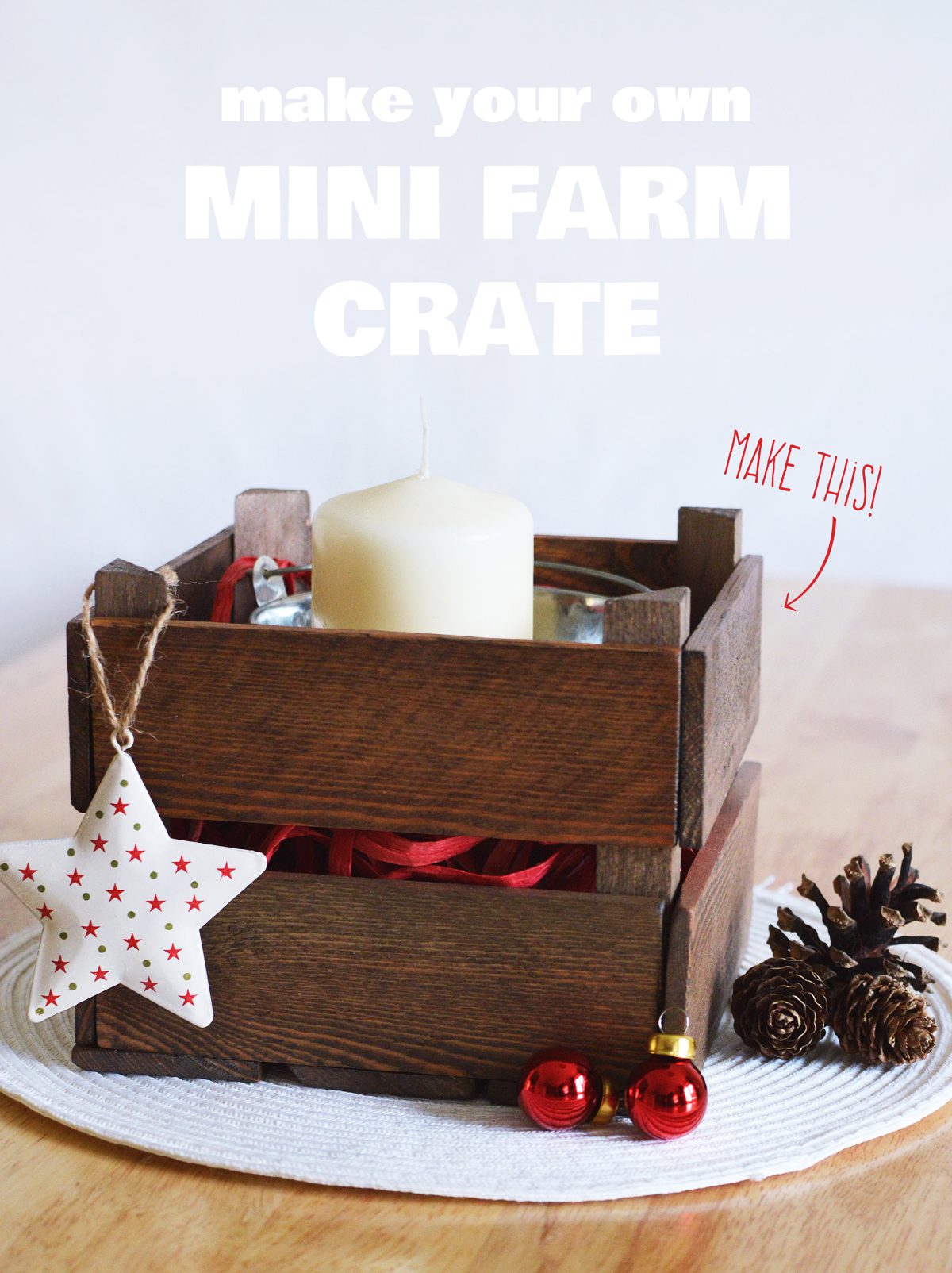 How to make a miniature farm crate from scratch | Crafting Fingers