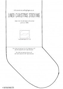 How to sew a lined stocking | Crafting Fingers
