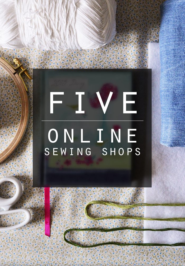 5 online sewing shops in the UK | craftingfingers.co.uk #sewing #haberdashery