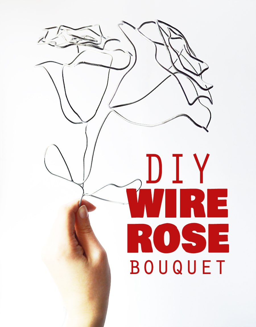 DIY wire rose #industrial decor | craftingfingers.co.uk