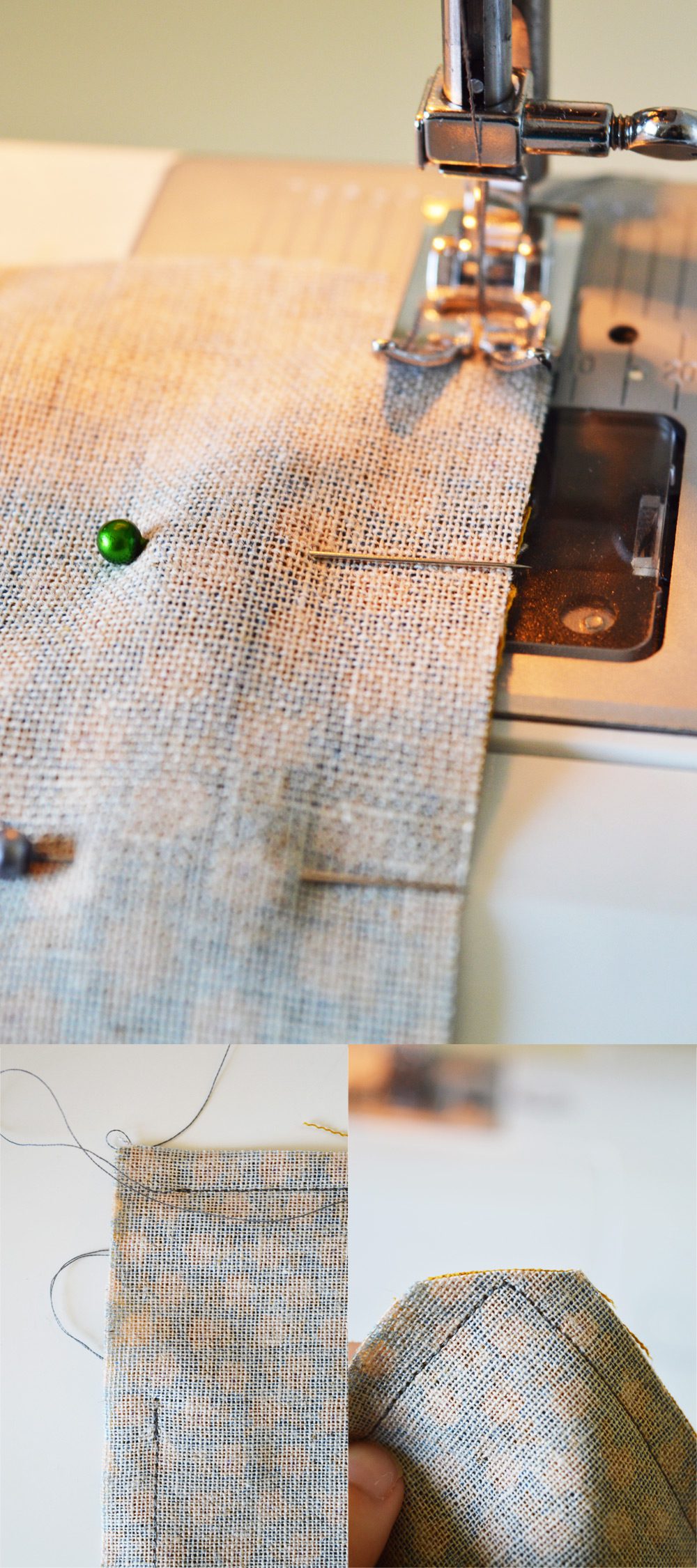 Fabric + #crochet clutch tutorial #sewing