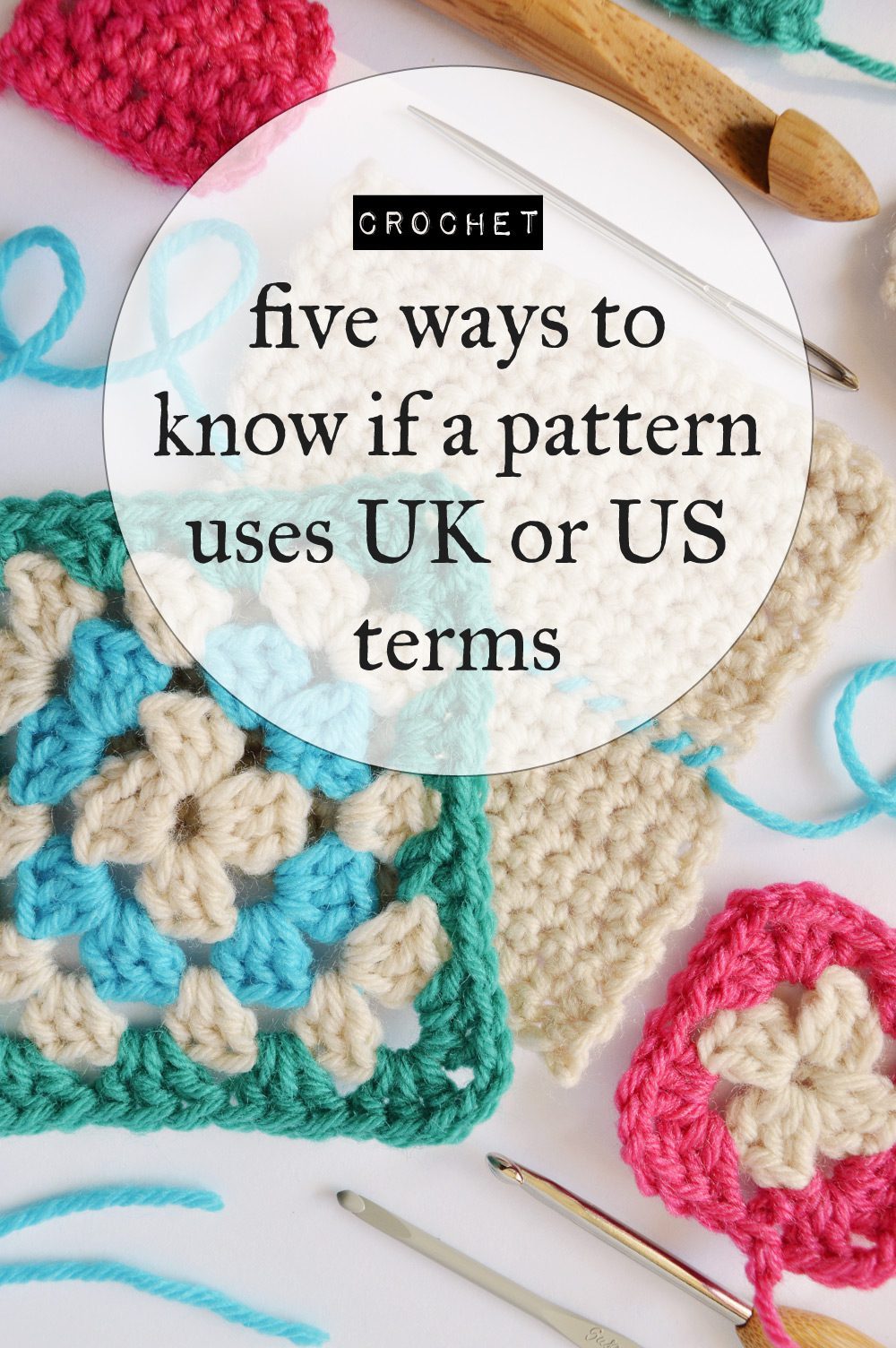 How to know if a crochet pattern uses UK or US terms @craftingfingers