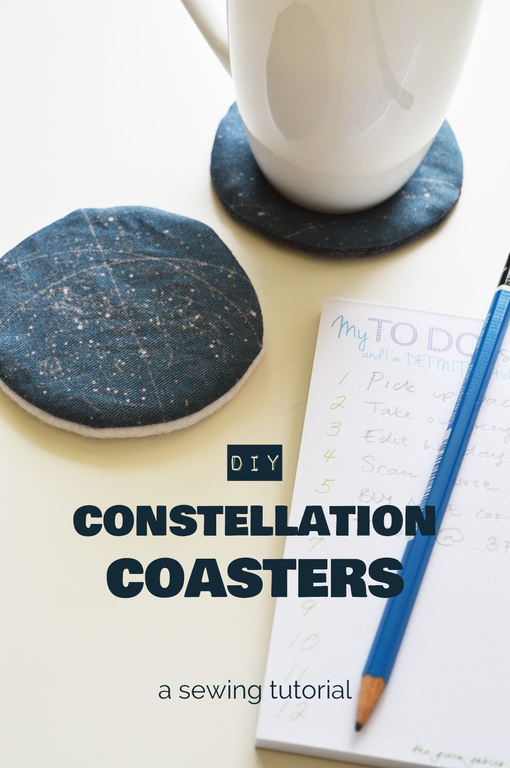DIY constellation coasters tutorial 