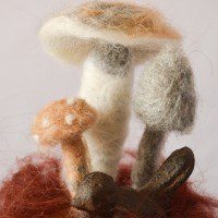 DIY Felted Mushrooms
