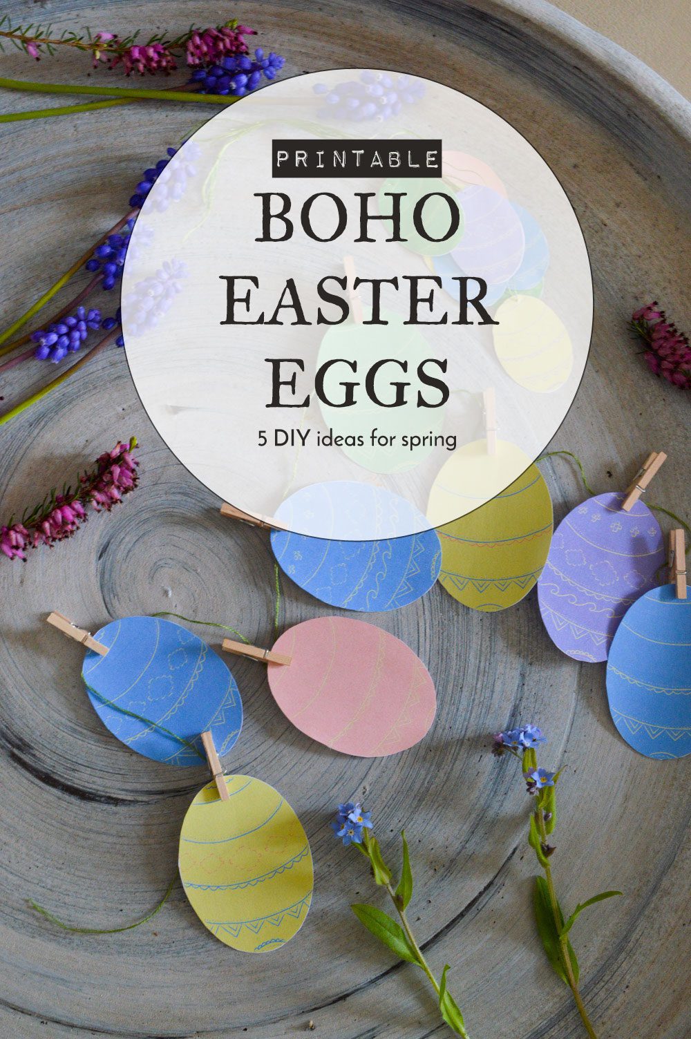 DIY Bohemian Easter Eggs (FREE Printable) diy-bohemian-easter-eggs-free-printable